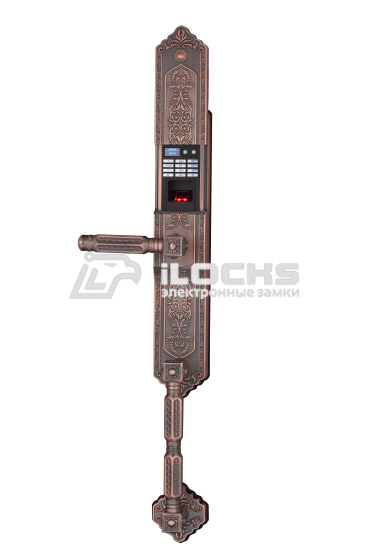 Биометрический электронный замок для двери F5100 Red Copper