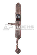 Биометрический электронный замок для двери F5100 Red Copper